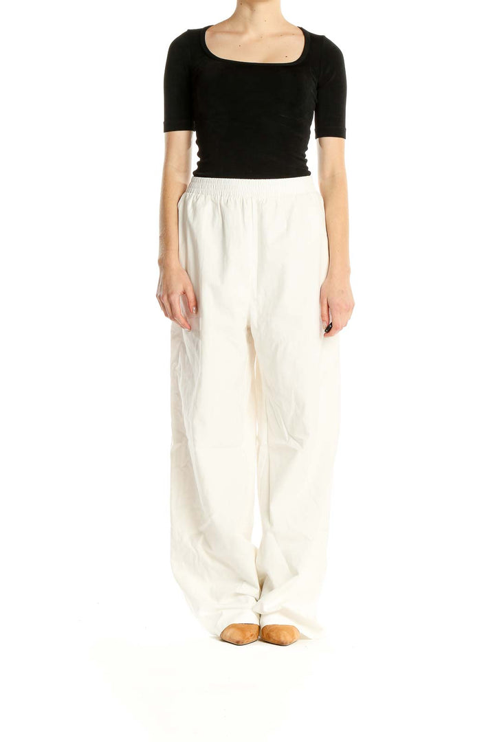 White All Day Wear Pants
