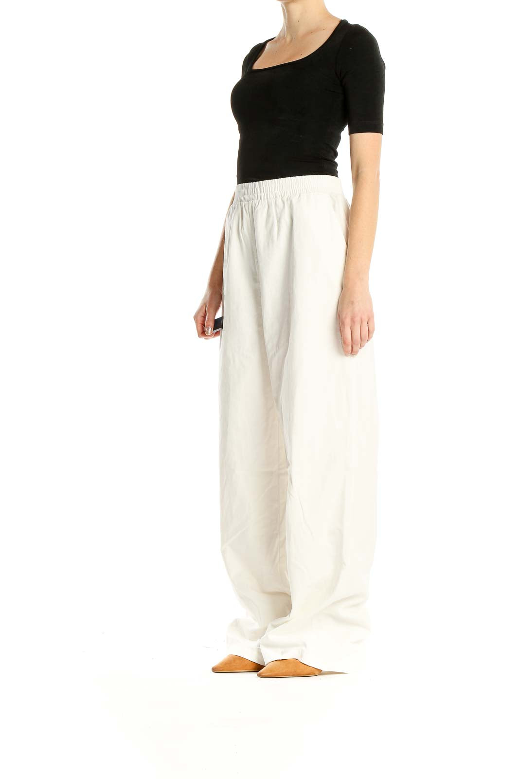 White All Day Wear Pants