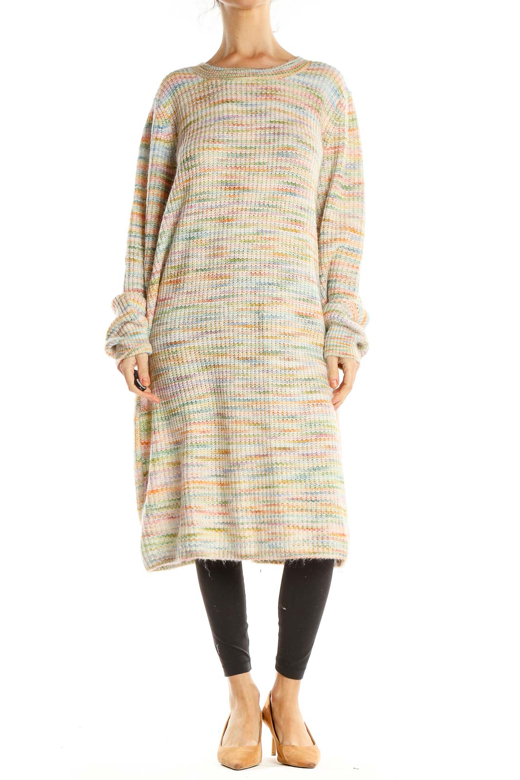 Beige Day Sweater Dress
