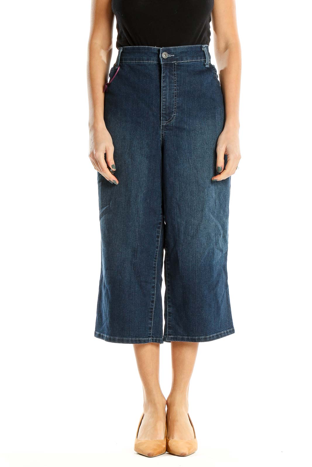 Blue Cropped Jeans