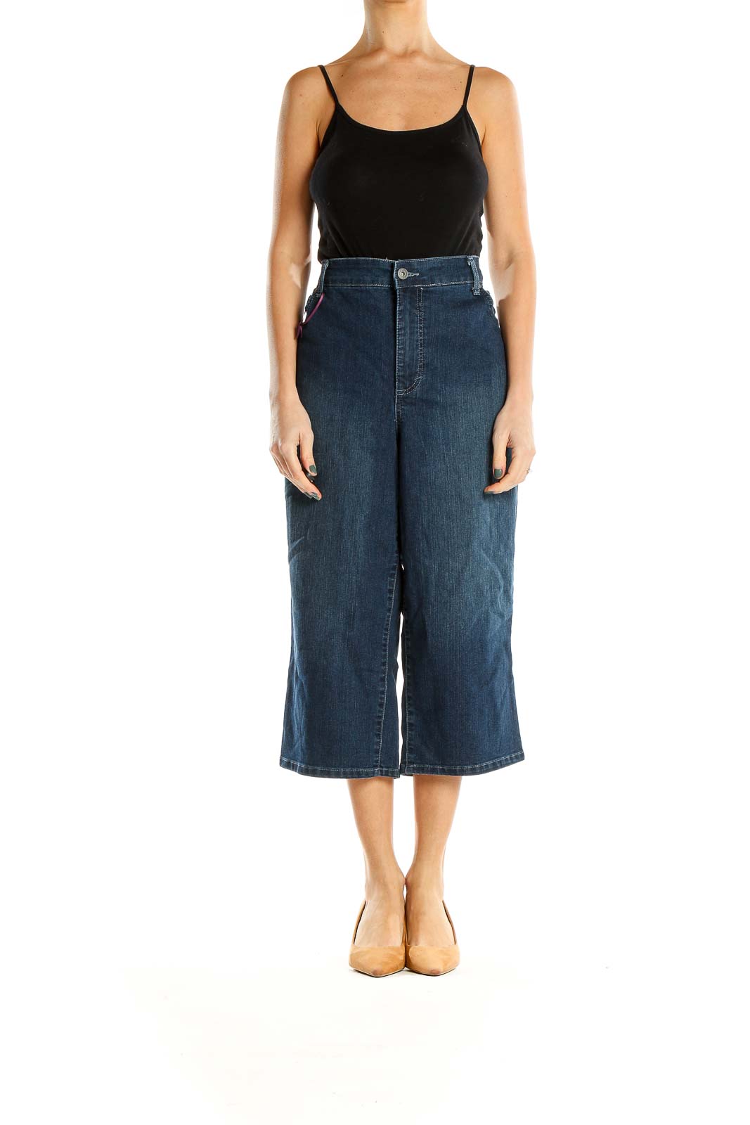 Blue Cropped Jeans