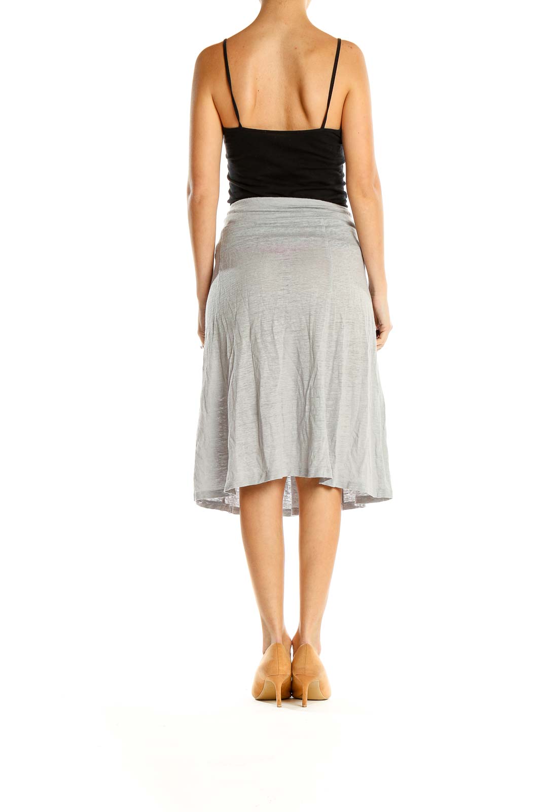 Gray Brunch A-Line Skirt