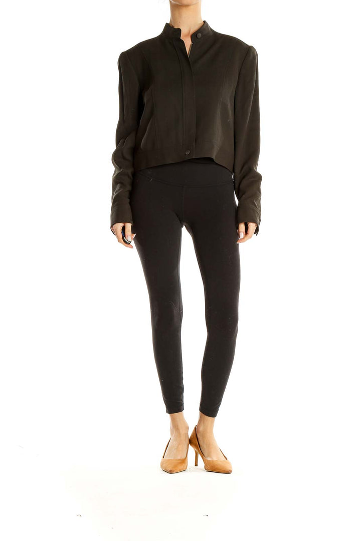 Brown Cropped Jacket
