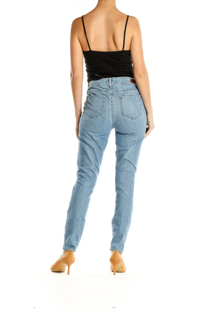 Blue Distressed Skinny Jeans