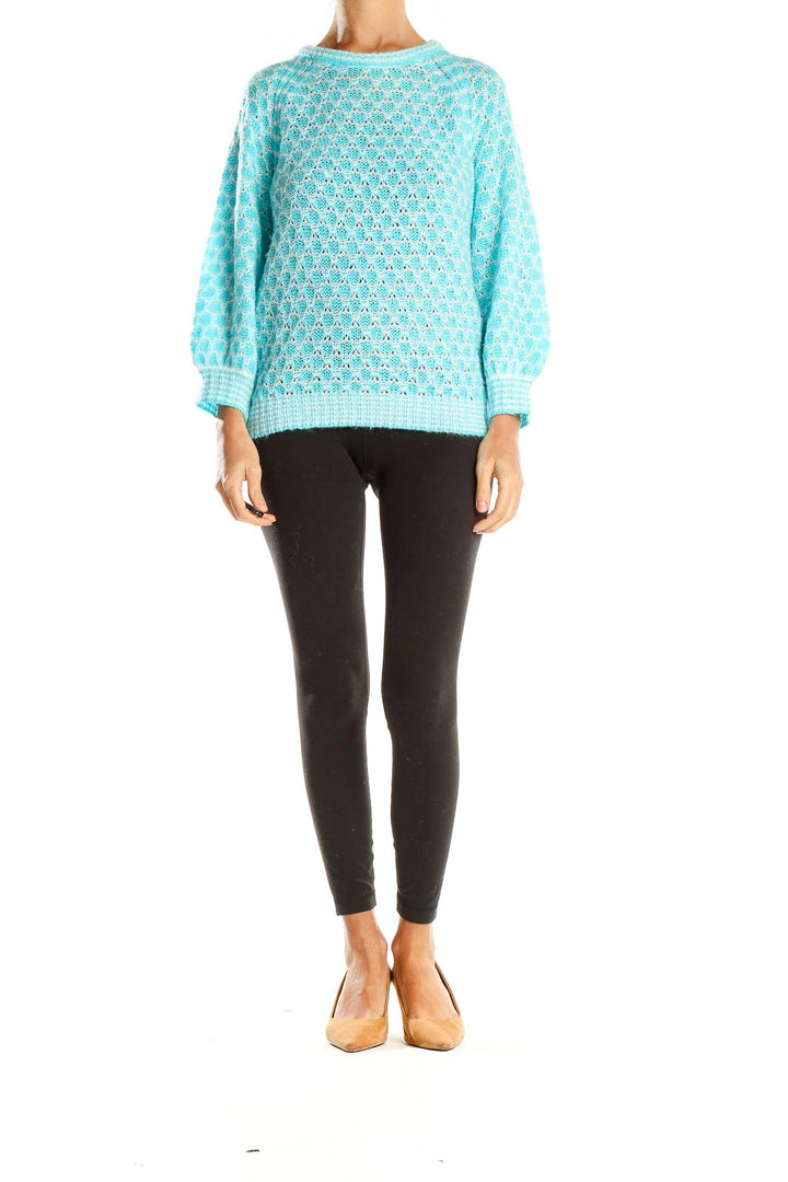 Blue Chic Knitted Sweater