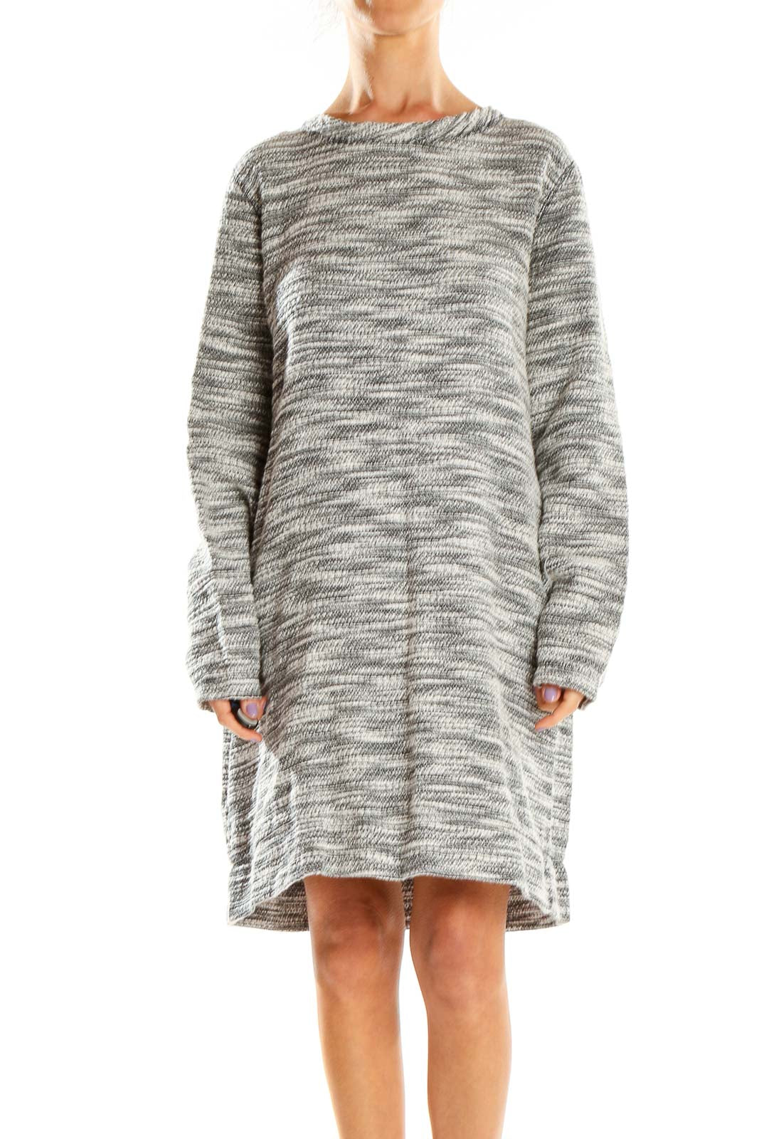 lou and grey dress Gray Marled Knit Sweater Dress