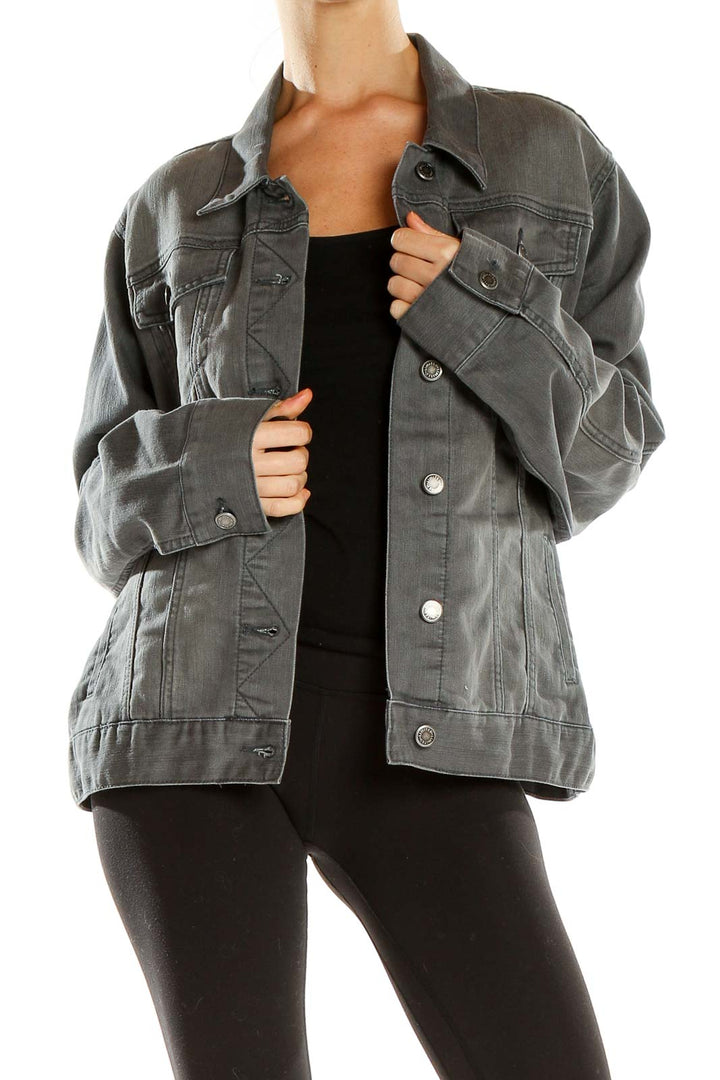 Gray Denim Jacket