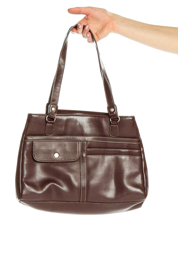 Brown Leather Shoulder Bag