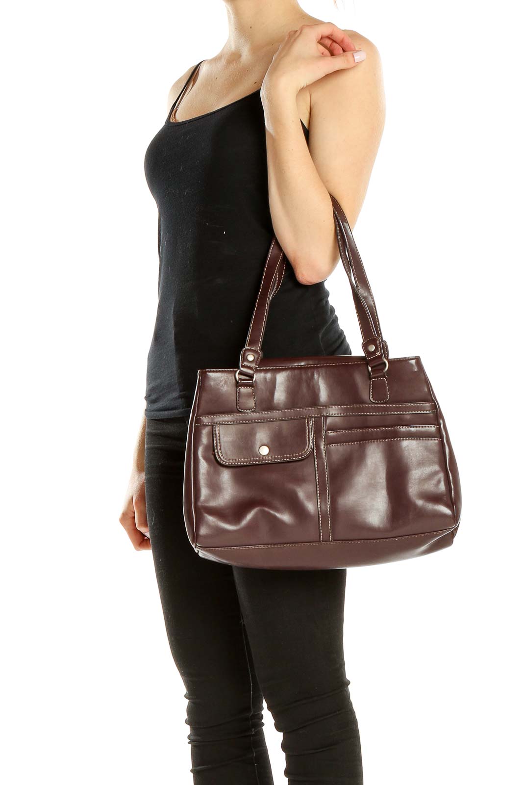 Brown Leather Shoulder Bag