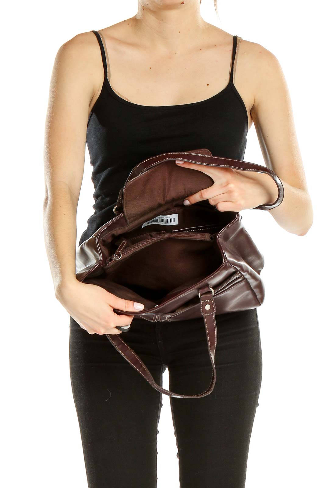 Brown Leather Shoulder Bag
