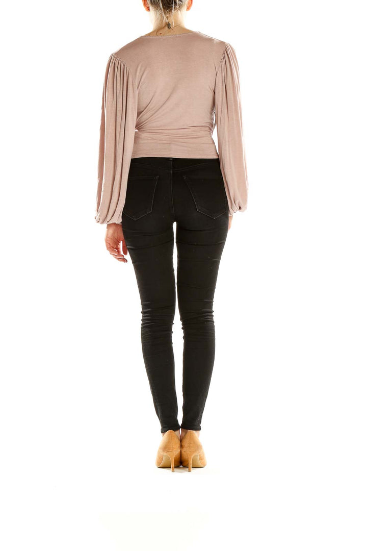 Mauve Chic Wrap Top