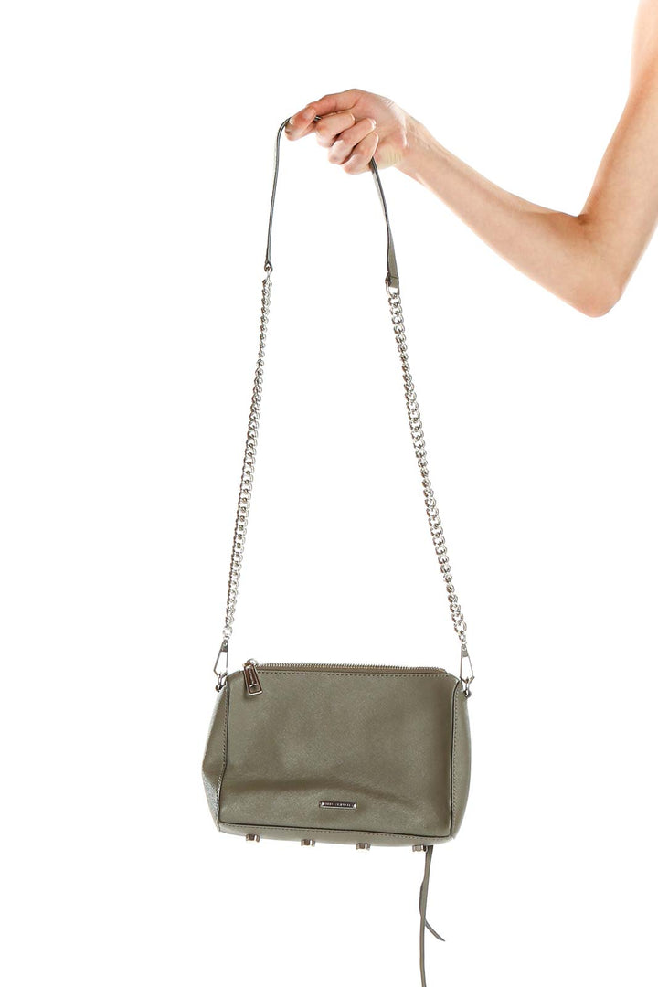Gray Crossbody Bag