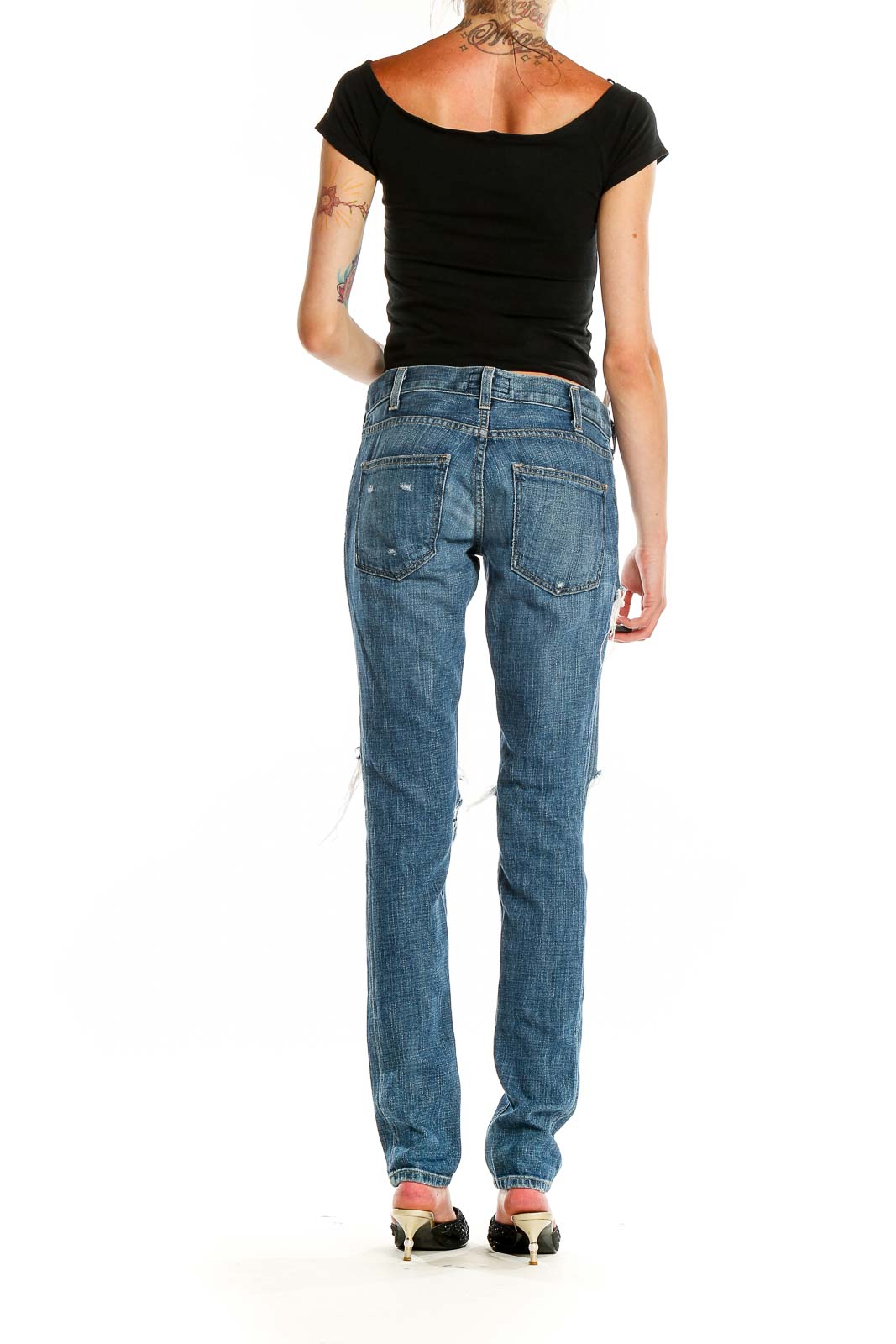 Blue Distressed Jeans