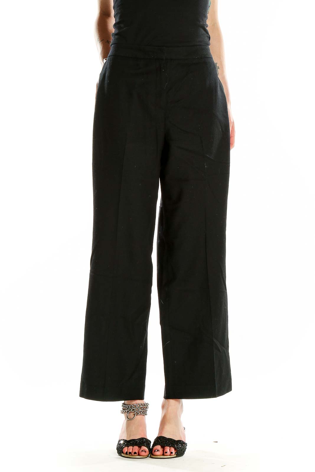 Talbots Black Wide-Leg Dress Pants - Elegant & Versatile SilkRoll Talbots Black Wide-Leg Dress Pants - Elegant & Versatile SilkRoll