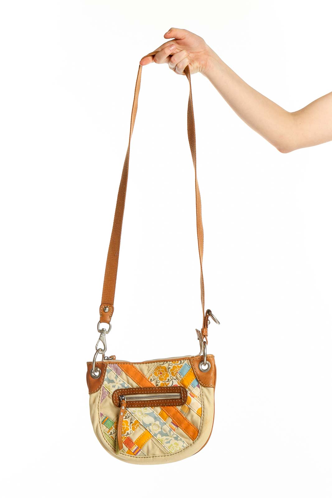 Fossil Patchwork Canvas Messenger outlets Bag