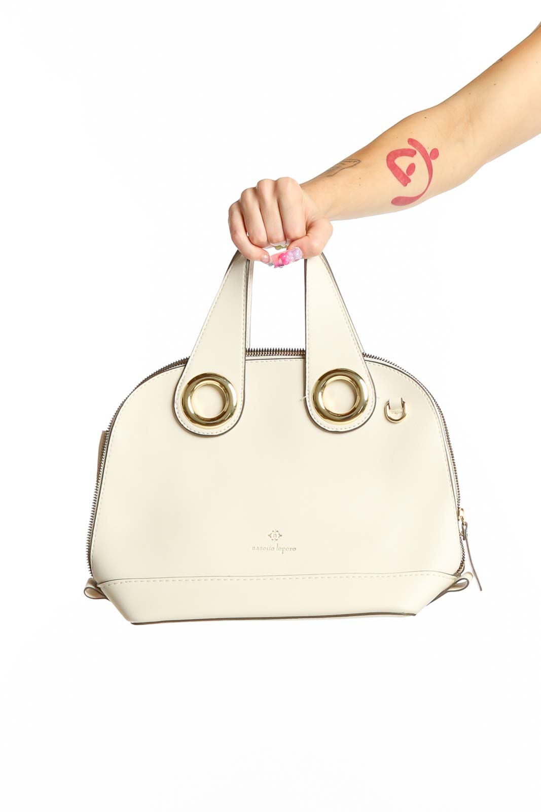 Neutral Thick Strap Satchel