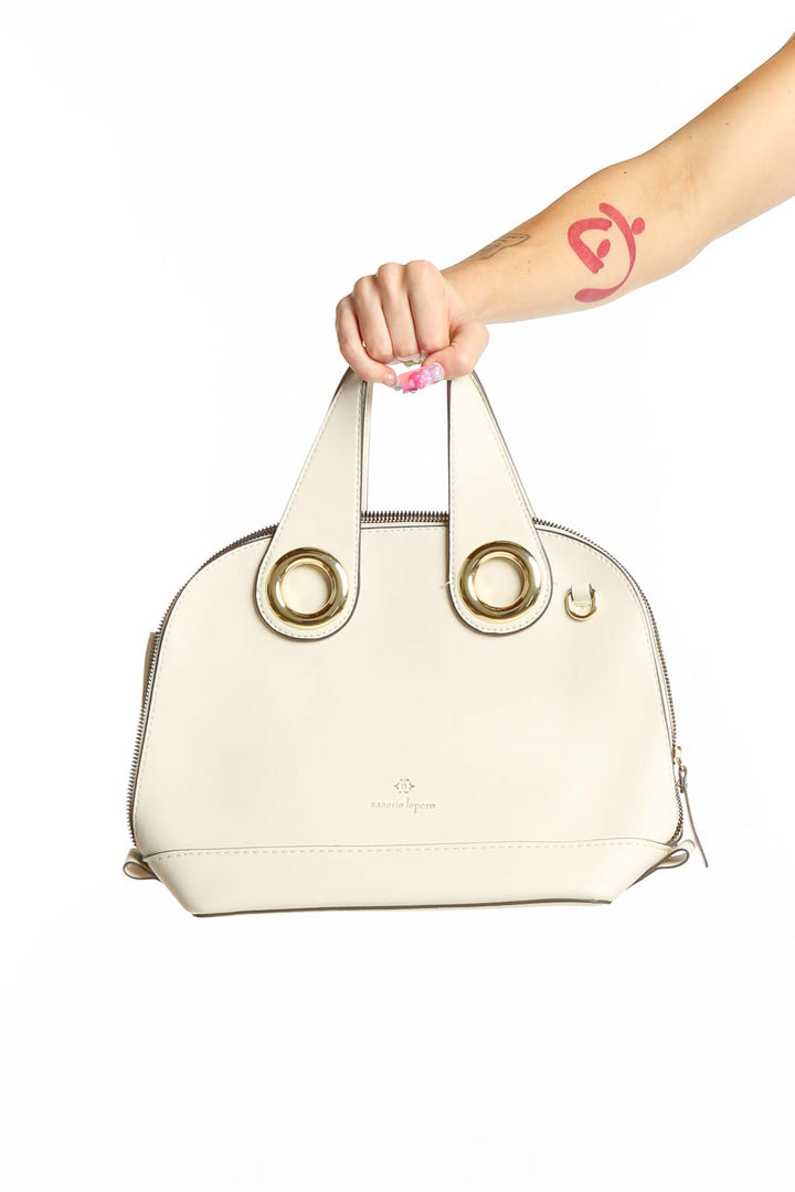 Neutral Thick Strap Satchel