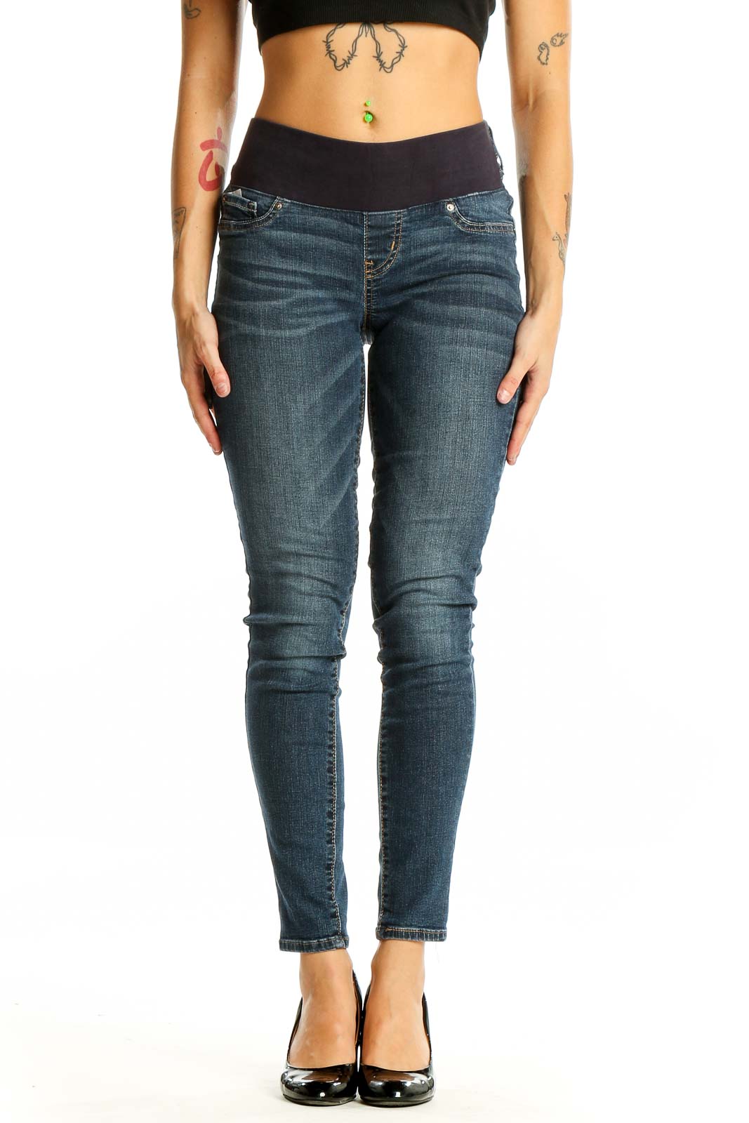 Blue Dark Rinse Jeans