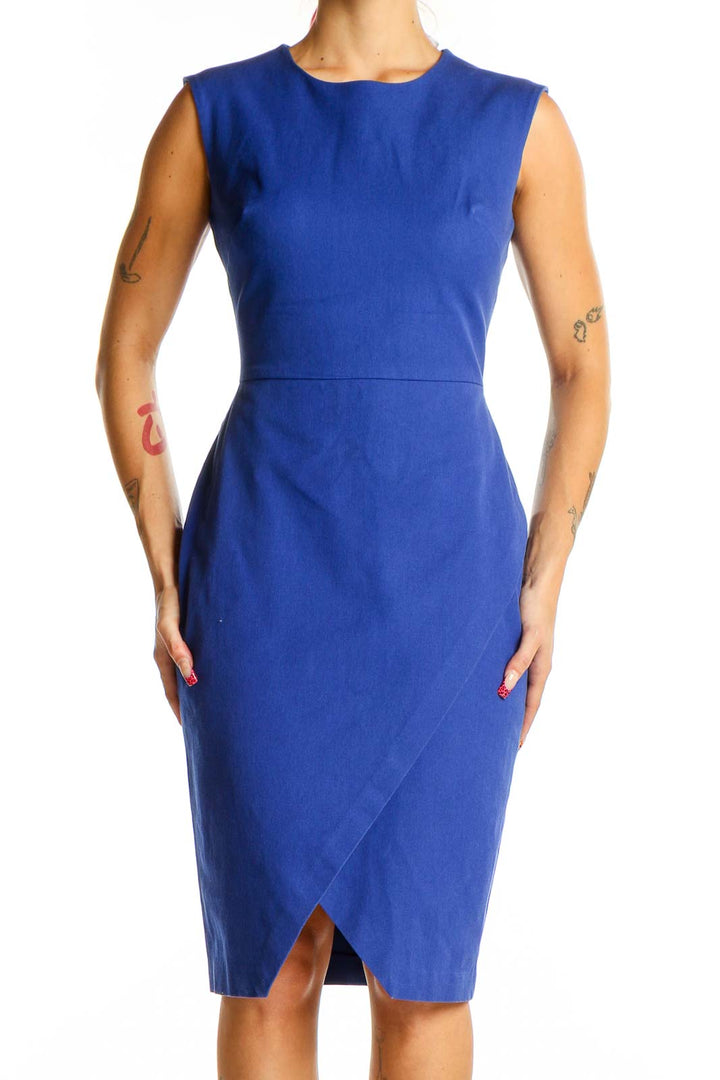 Royal Blue Sleeveless Sheath Dress