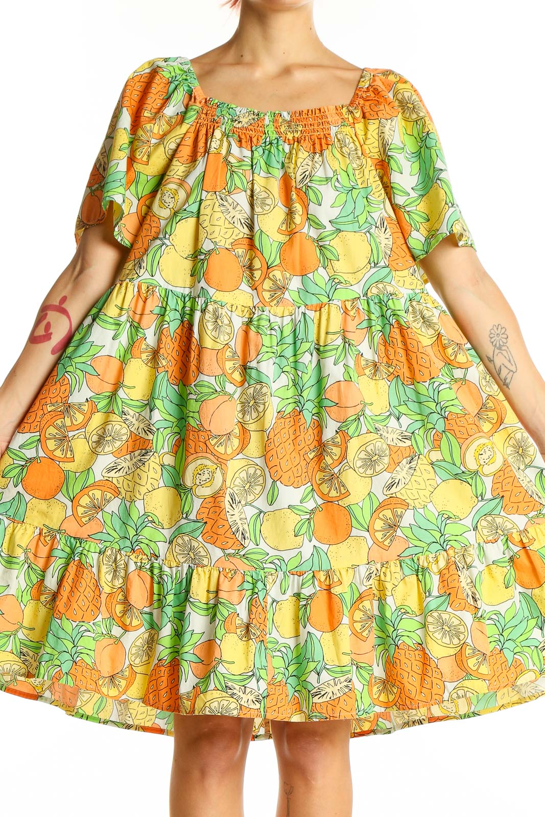 olive green christmas dress Save Your Applause Emerald Green Ruffled Dress – Shop the Mint main image 0