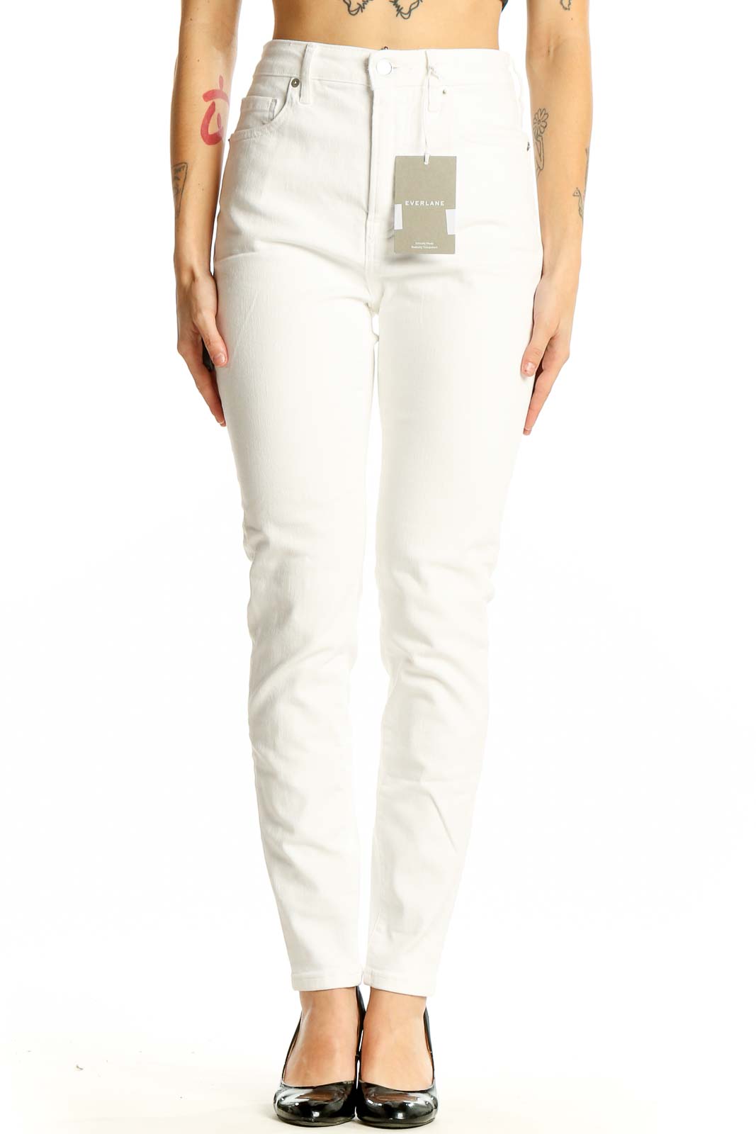 Leg Jeans Madewell And Everlane Jeans Everlane White High-Waisted