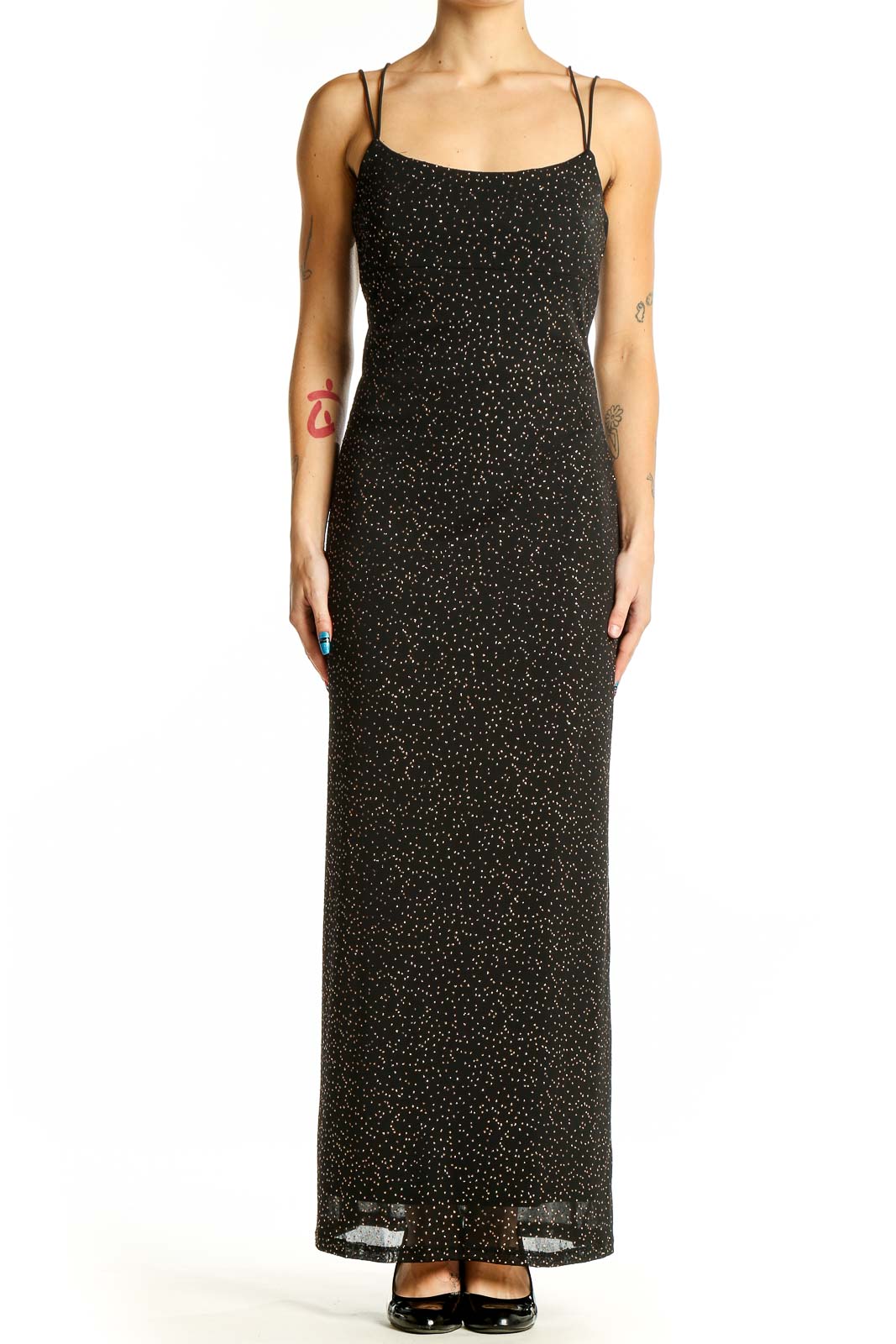 Byer Too! Black Sparkly Maxi Dress - Elegant Evening Gown SilkRoll Byer Too! Black Sparkly Maxi Dress - Elegant Evening Gown SilkRoll
