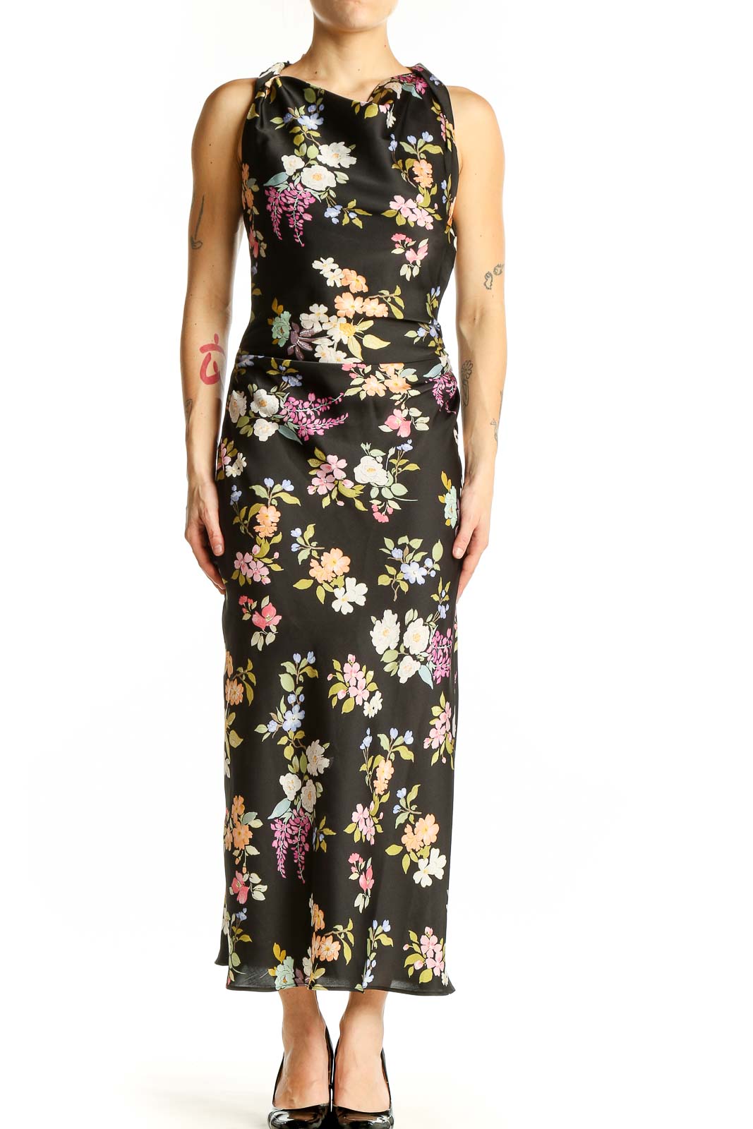1950s dress styles ODIZLI 50s Style Dresses for Women Retro Tie Neck Swing Army Green S Little Stretch Closure Occasion:Sunset-party Black Long Dress XS Size:38