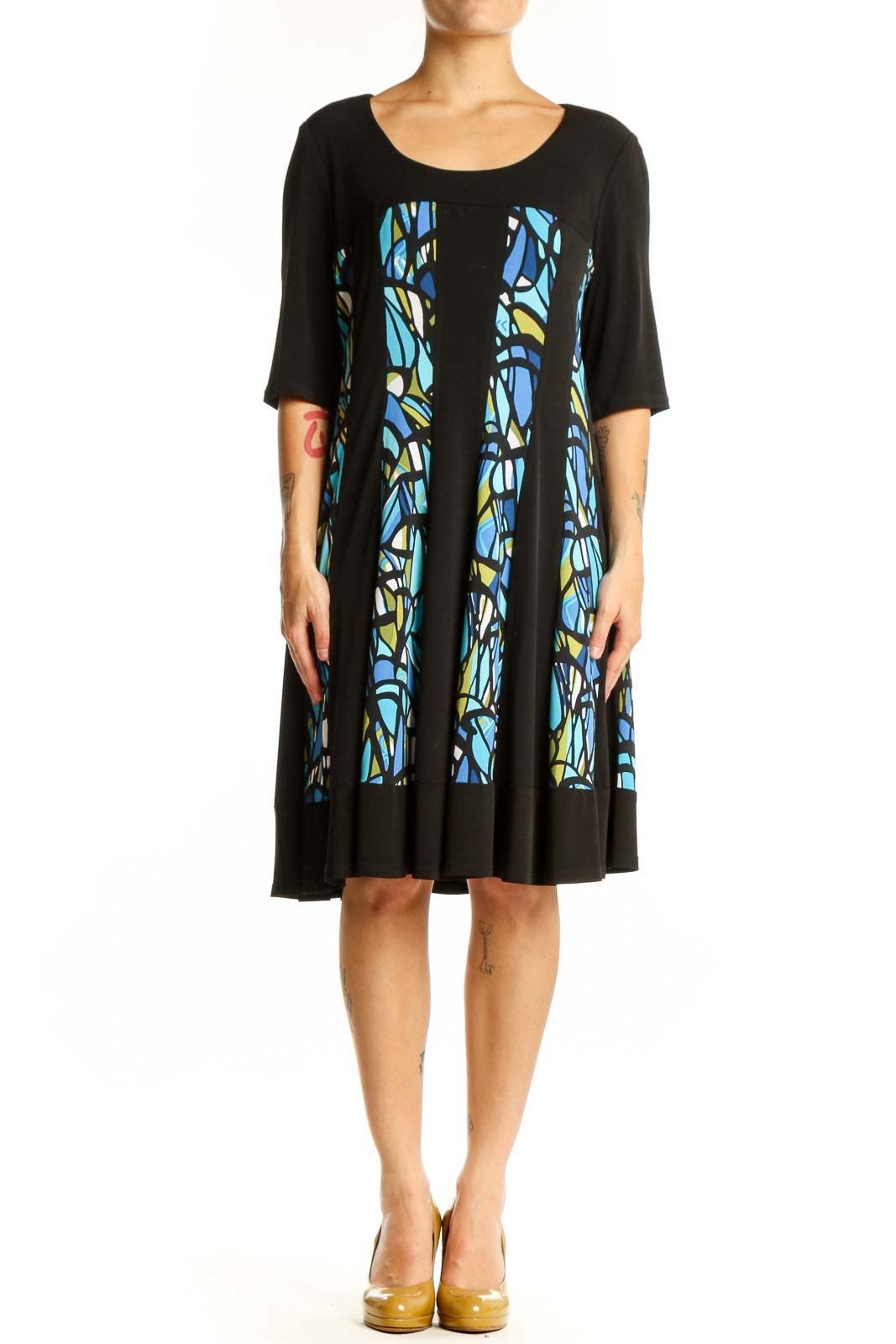 north style dresses Black Stained Glass A-Line Dress US Sizes:4.5 Women's priority-01-aurora-gown-butterscotch-gold a full inner bodysuit Lulus | Green and