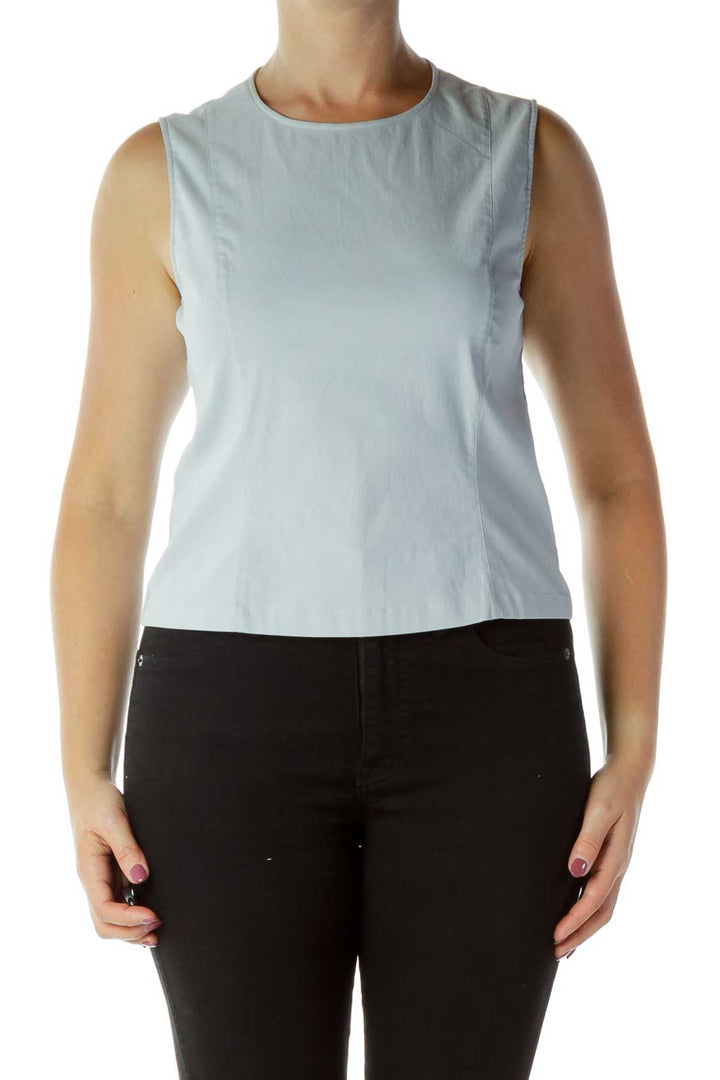 Gray Sleeveless Top