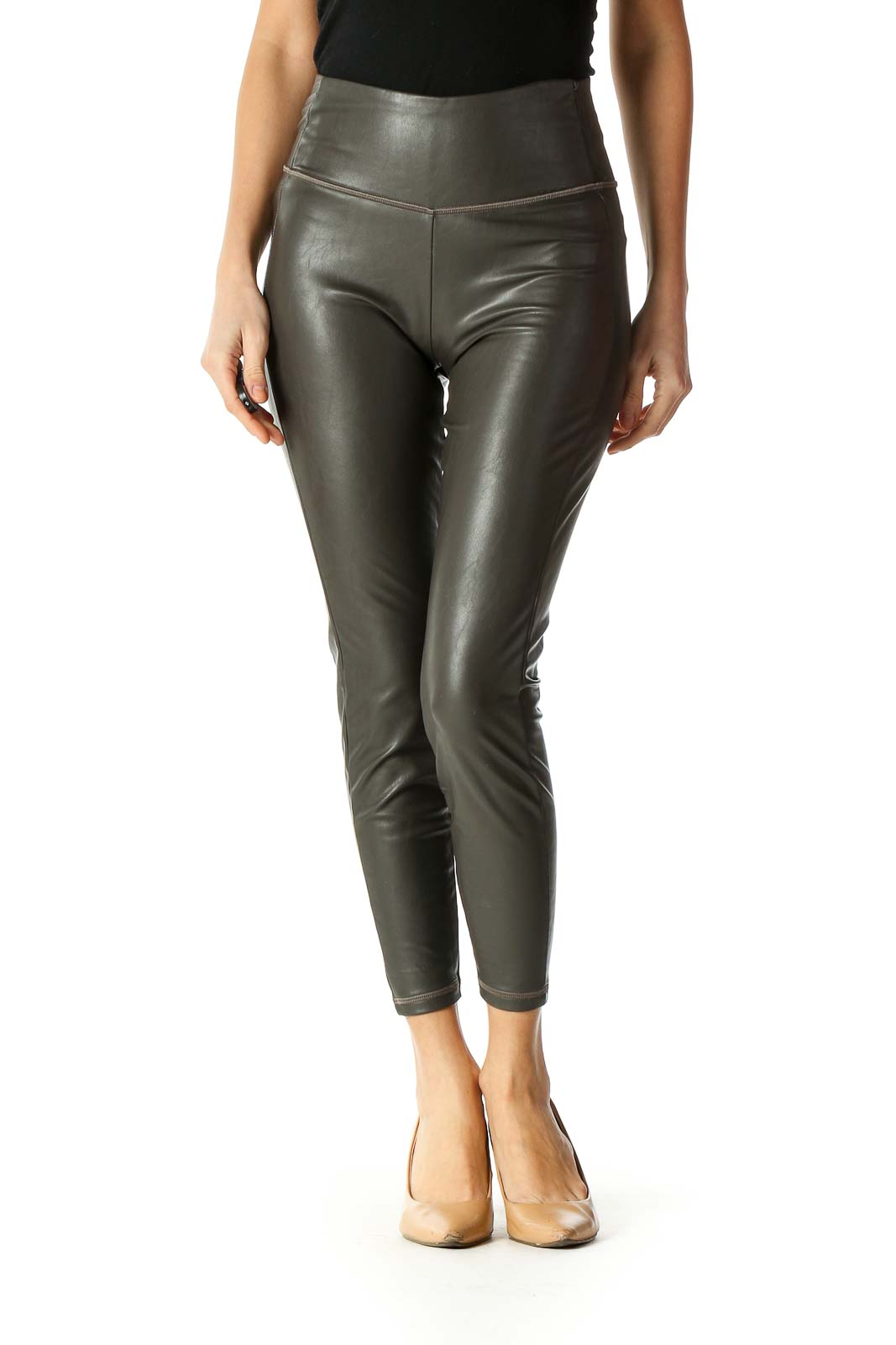 Gray Shimmer Activewear Leggings