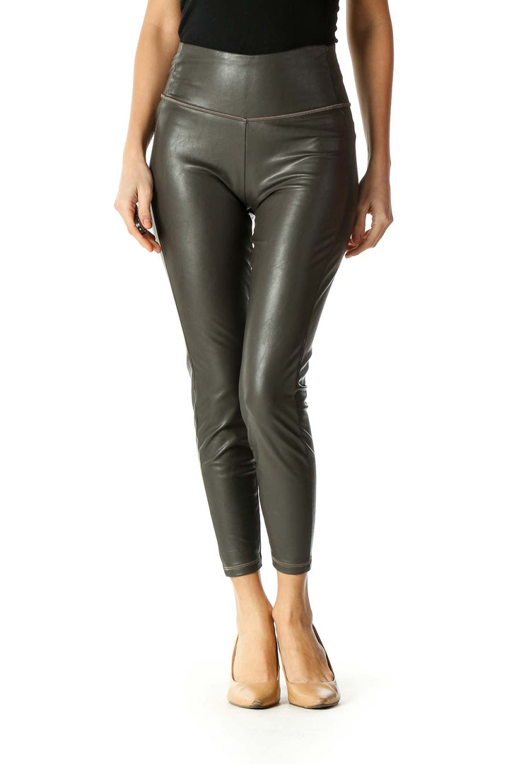 Gray Shimmer Activewear Leggings