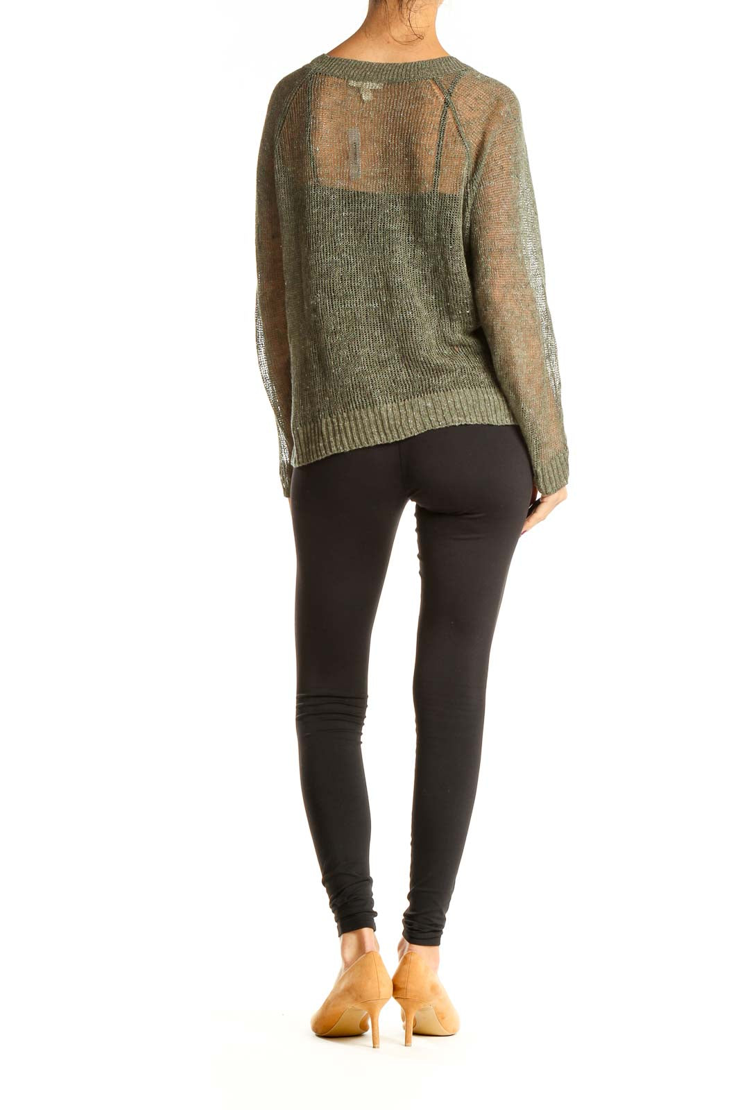 Green Mesh All Day Wear Top