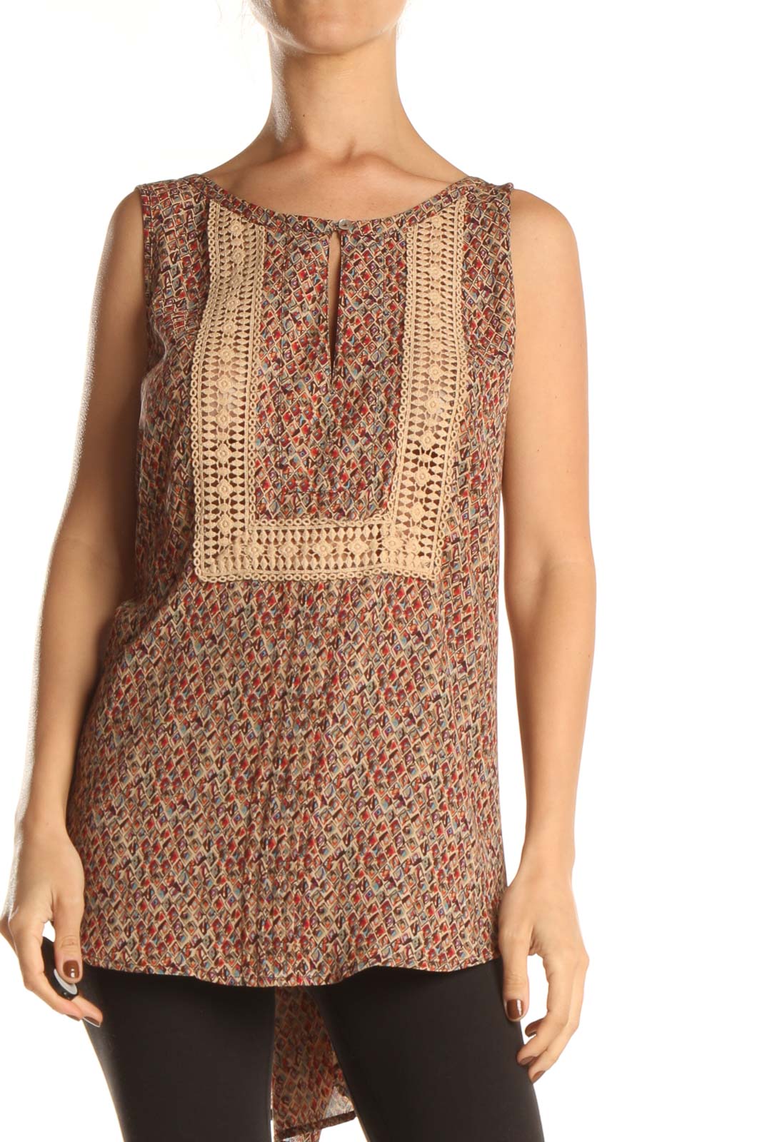 Multicolor Printed Bohemian Top