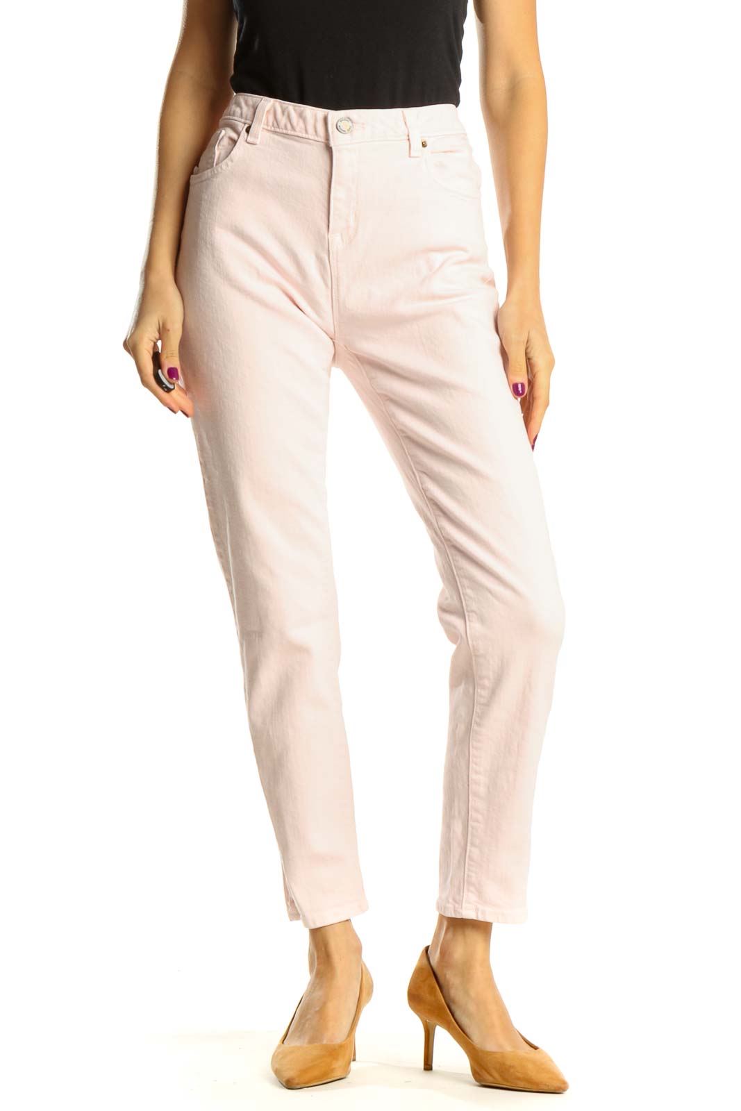Pink High Waisted Jeans