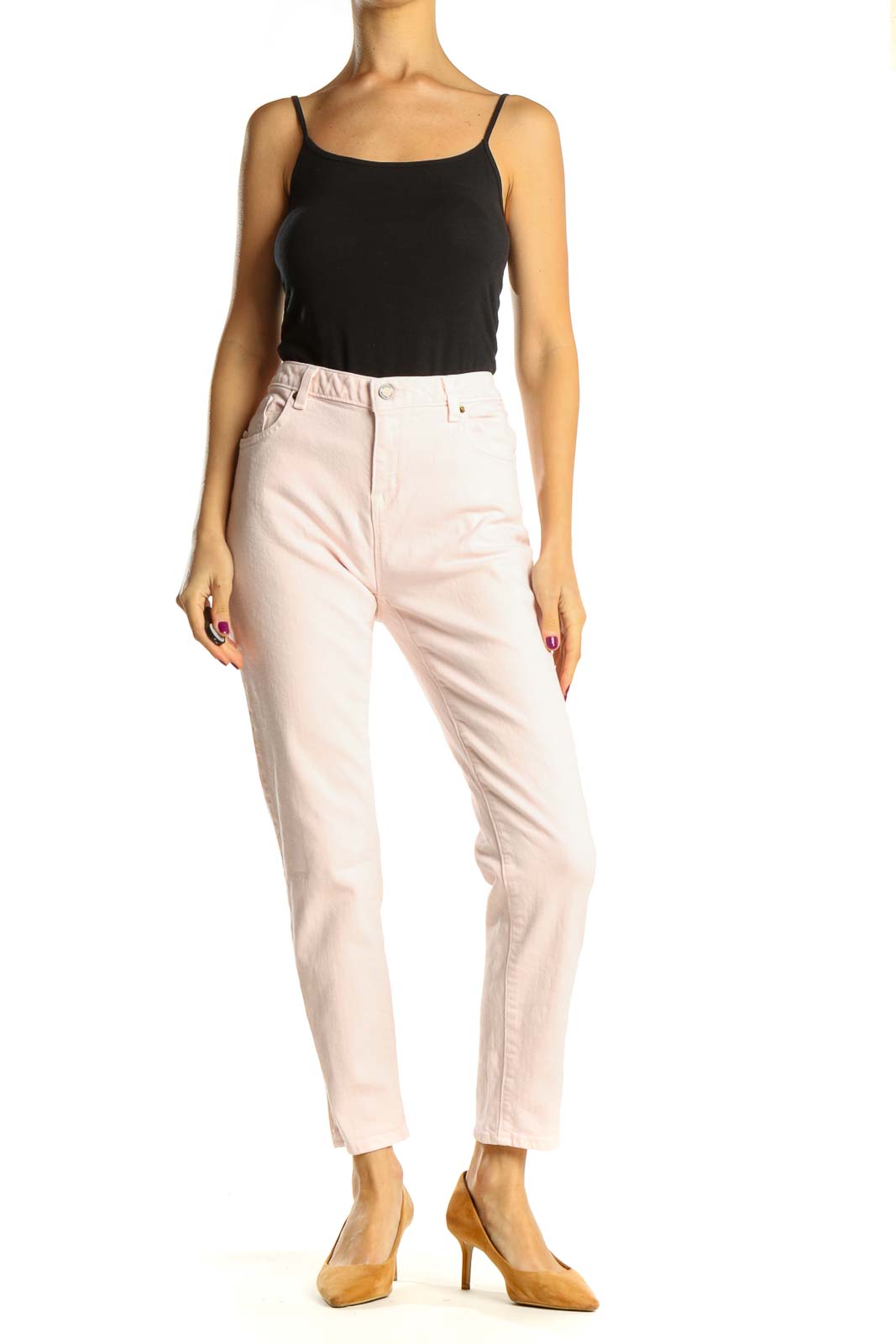 Pink High Waisted Jeans