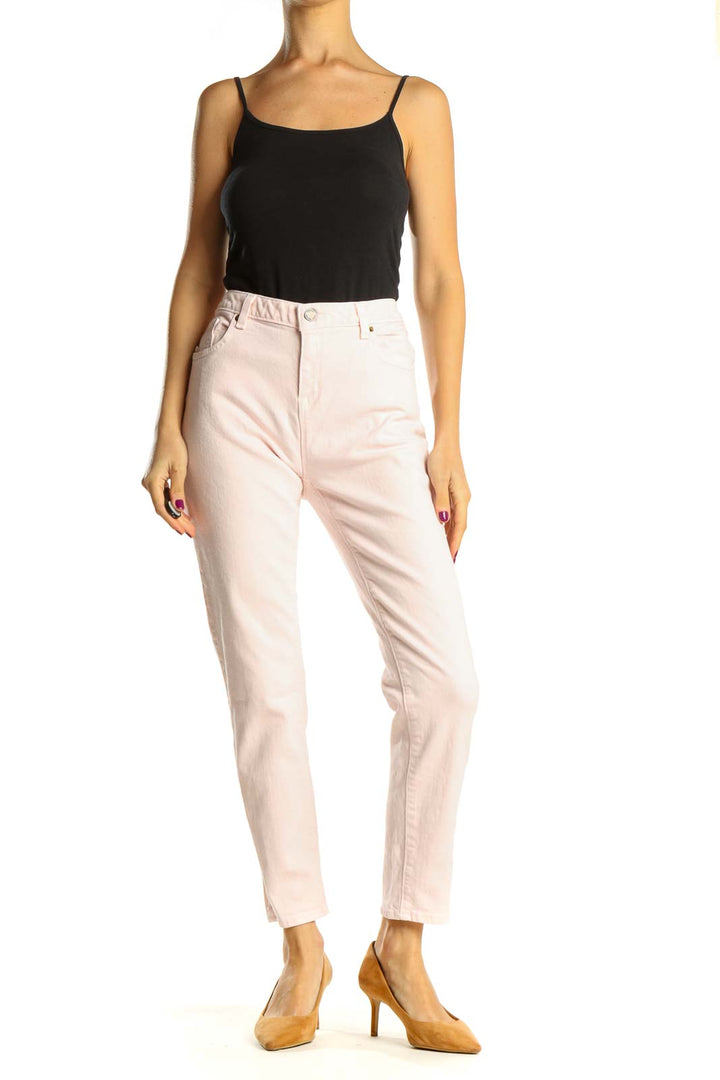 Pink High Waisted Jeans