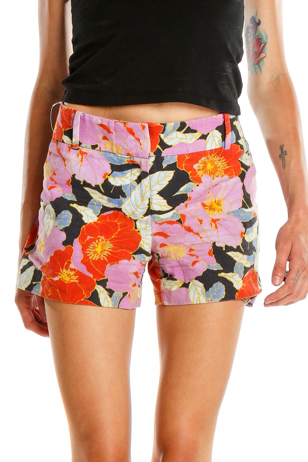 Multicolor Floral Print Shorts