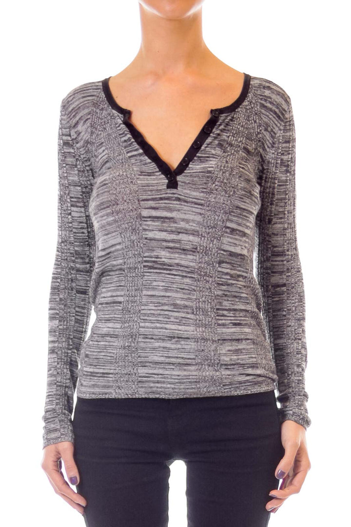 Gray Woven Sweater