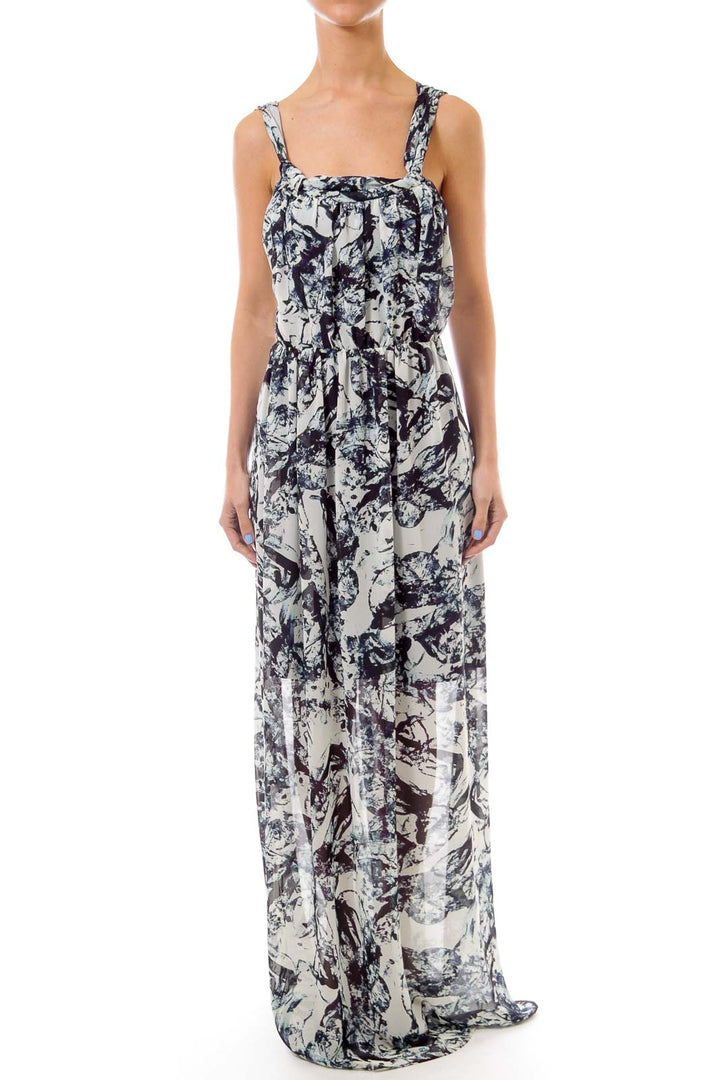 Blue Print Maxi Dress