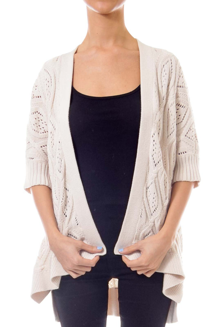 Ivory Knit Cardigan