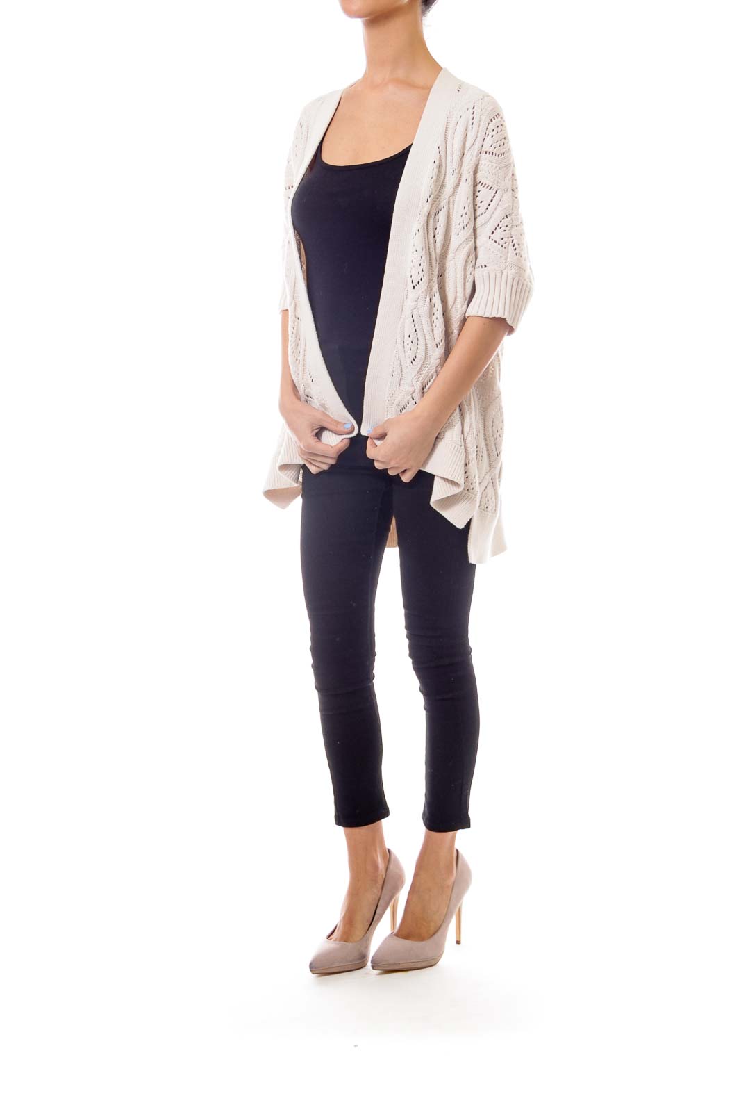 Ivory Knit Cardigan