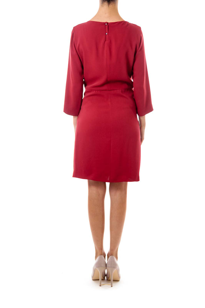 Maroon Sheath Dress