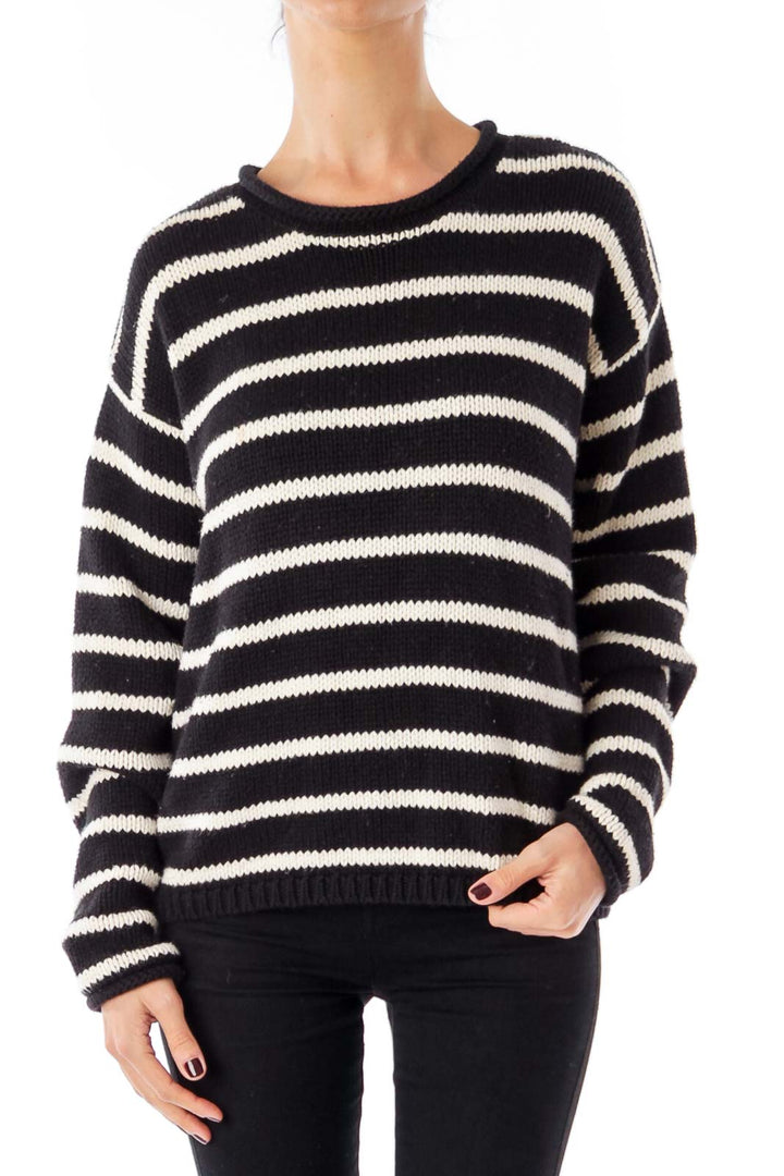 Black & White Stripe Sweater