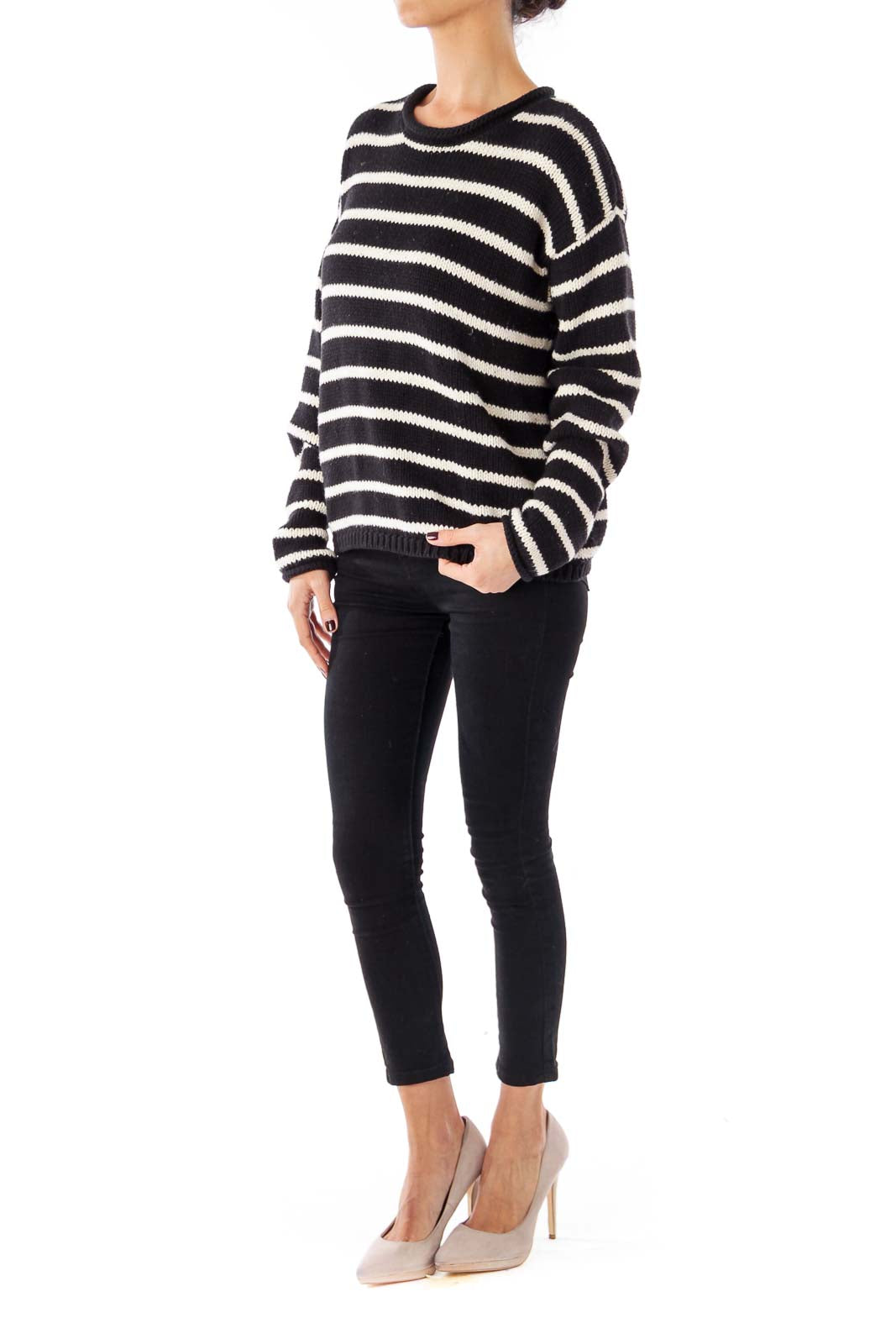 Black & White Stripe Sweater