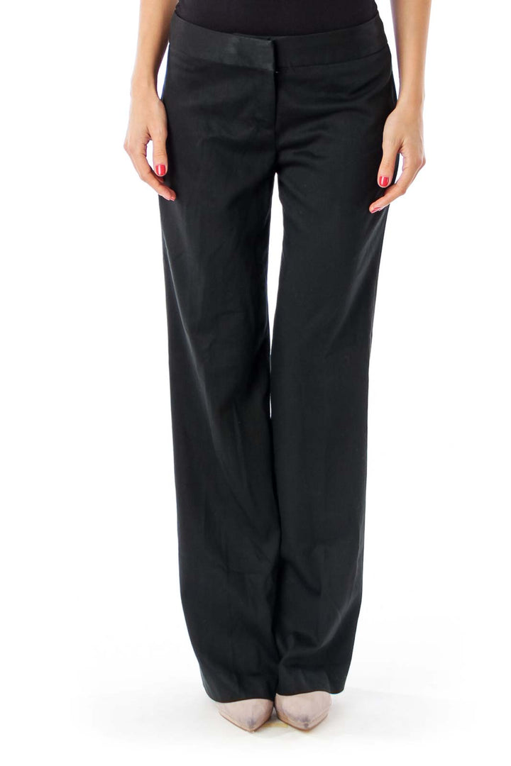 Black Straight Leg Pants