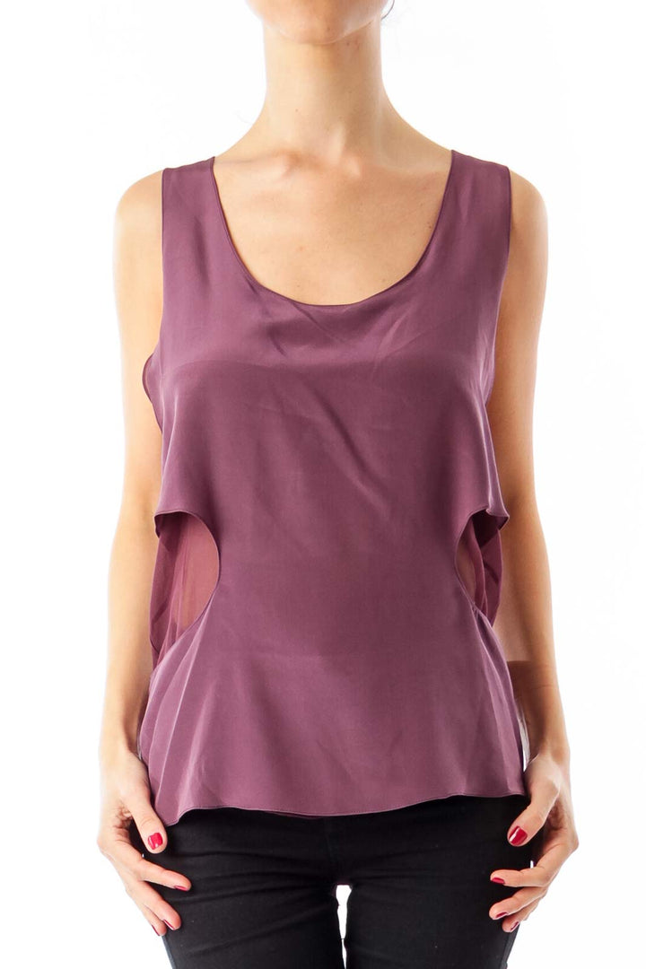 Plum Sleeveless Top