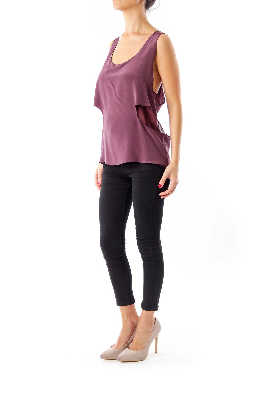 Plum Sleeveless Top