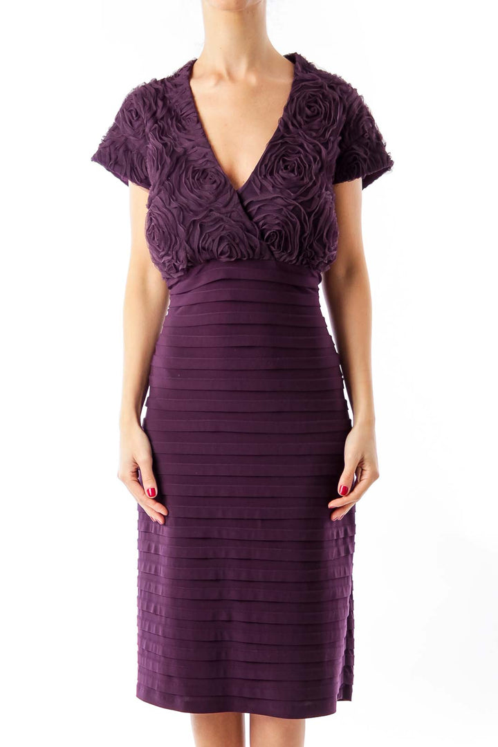 Plum Ruffle Dress