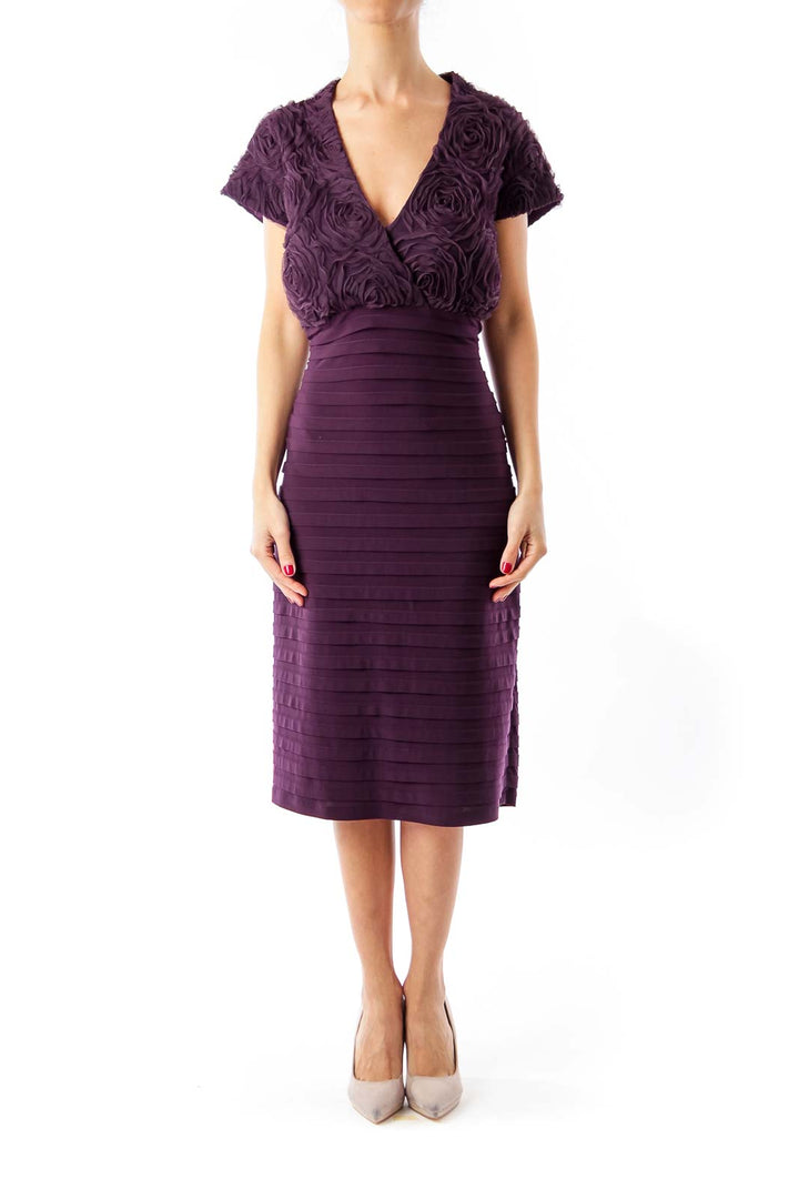 Plum Ruffle Dress