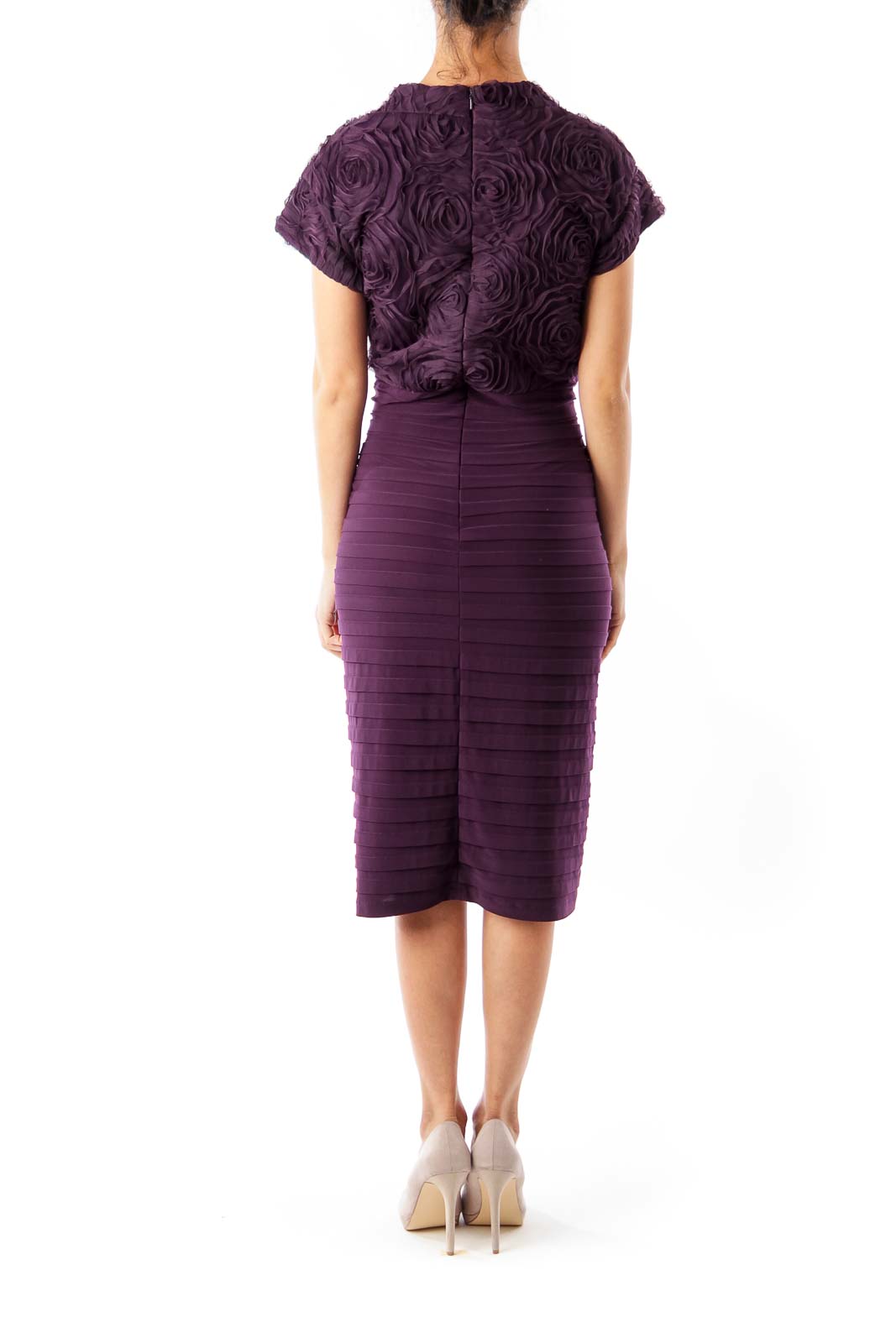 Plum Ruffle Dress